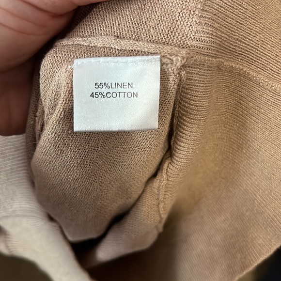 PURE Collection cotton and linen blend batwing sleeve blouse - Picture 5 of 8